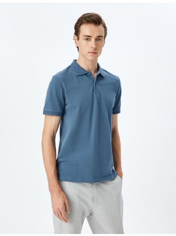 KOTON TSHIRT SS POLO in Blau