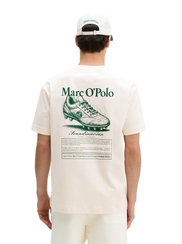 Marc O'Polo MOP Club '67  Football T-Shirt, Heavy Jersey, Oversize in White Cotton