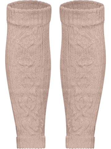 normani Strickstulpen mit Wolle in Beige