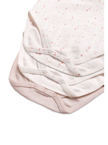Stellou & friends Wickelbody-Set, langarm, 3 -tlg. in light pink