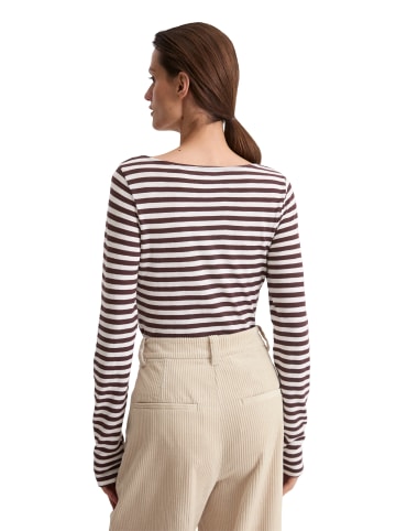 Marc O'Polo Ringel-Longsleeve regular in Dark Red