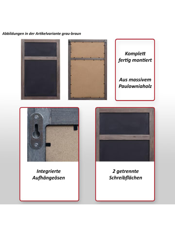 MCW Werbetafel im Shabby-Look, Naturbraun