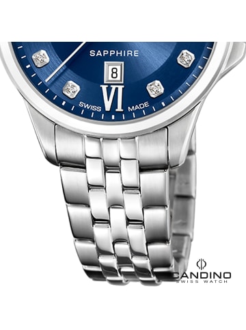 Candino Analog-Armbanduhr Candino Elegance silber mittel (ca. 34mm)