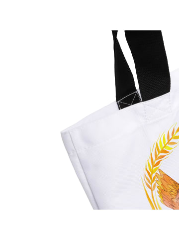 Mr. & Mrs. Panda Tasche Huhn Stolz mit Spruch in Weiß