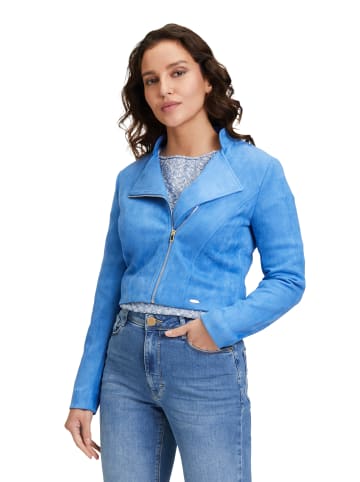 BETTY & CO Bikerjacke mit Stehkragen in Indigo