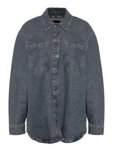 Noisy may Jeanshemd in Dark Blue Denim
