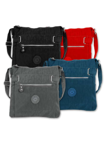 Bag Street Umhängetasche Nylon grau ca. 26cm