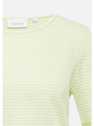 comma CI Strickpullover kurzarm in Grün