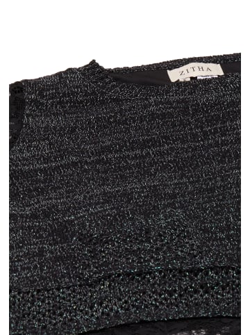 lurea Damen Strickpullover in Schwarz