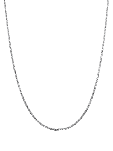 KUZZOI Halskette 925 Sterling Silber in Grau