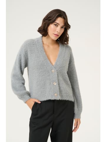 Kaffe Strickjacke KAvilma in Light Grey Melange