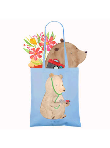 Mr. & Mrs. Panda Schultasche Bär Arzt ohne Spruch in Sky Blue