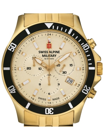 Swiss Alpine Military by Grovana Analoguhr für Herren in gold