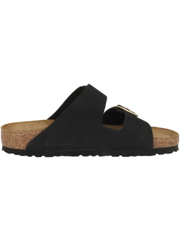 Birkenstock Sandale Arizona Big Buckle Nubukleder normal in schwarz