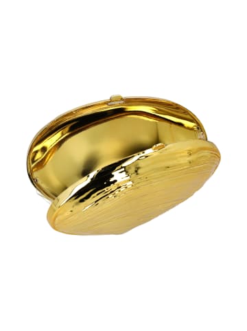 faina Women Clutch in Gold