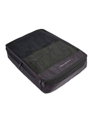 Piquadro Packing cube Packtasche 38 cm mit Dehnfalte in nero
