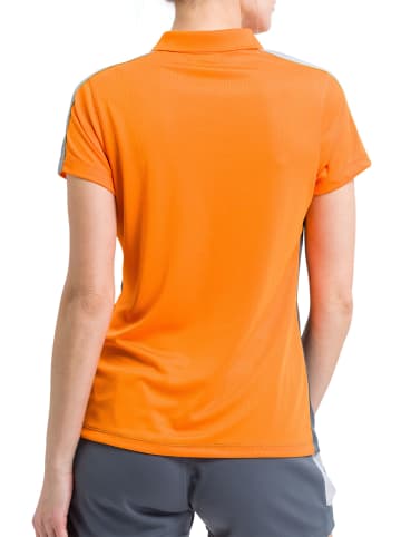 erima Squad Poloshirt in new orange/slate grey/monument grey