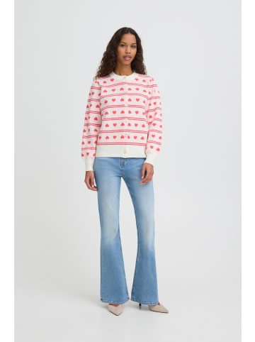 ICHI Strick-Cardigan langarm IHBRIELLE Loose fit in BIRCH W TEABERRY