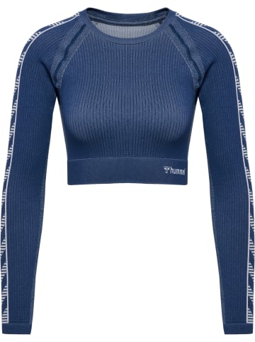 Hummel Hummel T-Shirt Hmlmt Yoga Damen Atmungsaktiv Schnelltrocknend Nahtlosen in INSIGNIA BLUE