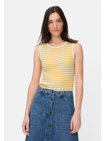 Camel Active Top mit Rundhalsausschnitt in Gelb