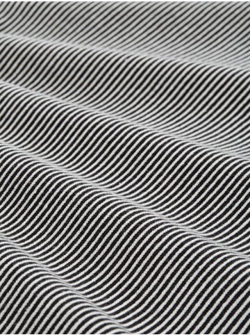 Tom Tailor Pullover in black white plaited knit