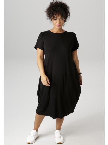 Aniston PLUS Jerseykleid in schwarz