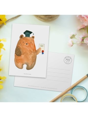 Mr. & Mrs. Panda Fotokarte Bär Prüfung ohne Spruch in Weiß