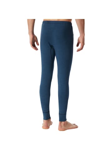 Schiesser Baumwolle, Single-Jersey Unterhose, lang in blau