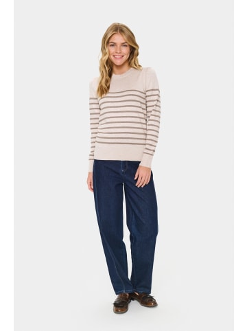 SAINT TROPEZ Strickpullover MilaSZ Gerade Passform in G.Morn Atmos Shimmer Stripe