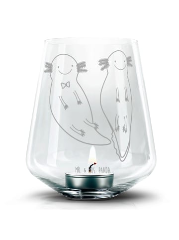Mr. & Mrs. Panda Windlicht Axolotl Freundin ohne Spruch in Transparent