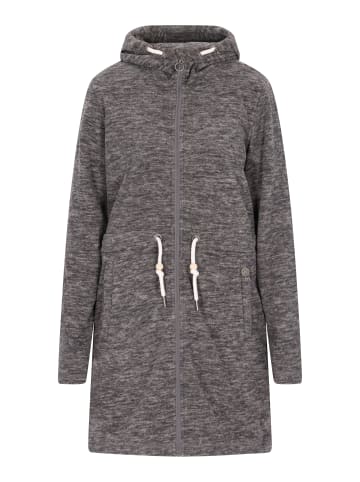 DreiMaster Damen Fleecemantel in Grau Melange