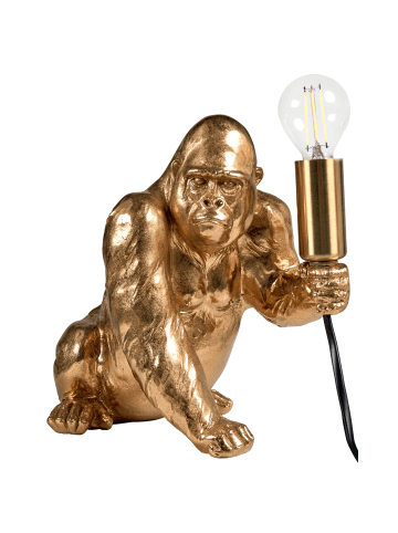 Beliani Tischleuchten HARAMBE in Gold/Messing - (W) 15 x (H) 21 x (L) 20 cm