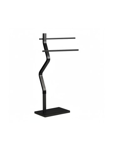 relaxdays Handtuchständer in Schwarz - (B)43,5 x (H)85 x (T)20 cm