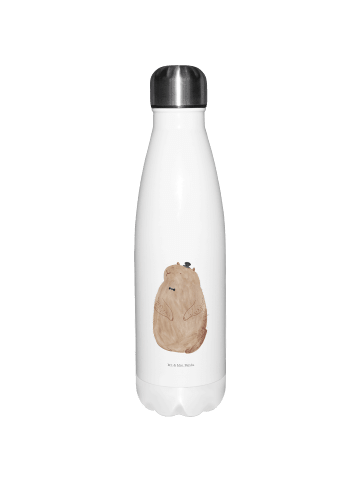 Mr. & Mrs. Panda Thermosflasche Murmeltier ohne Spruch in Weiß