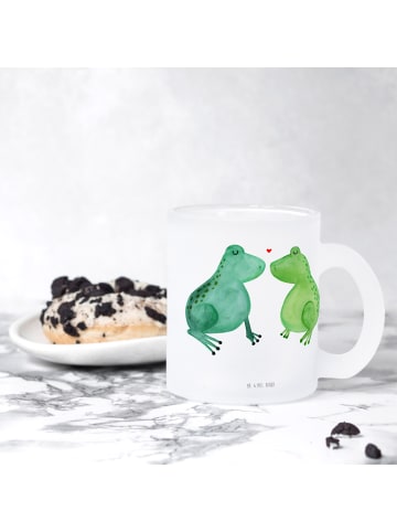Mr. & Mrs. Panda Teeglas Frosch Liebe ohne Spruch in Transparent