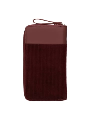 Zwei Eva Geldbörse 20 cm cord bordeaux