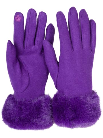 styleBREAKER Touchscreen Handschuhe in Violett