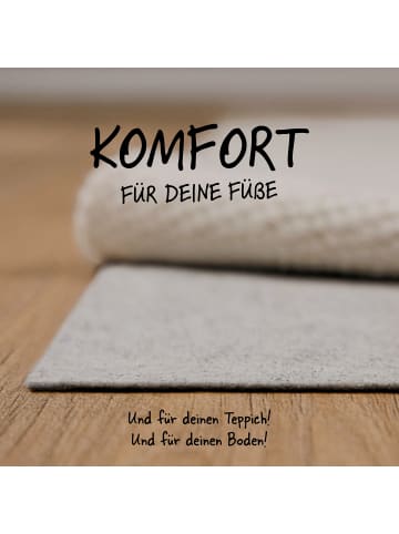 Wecon Home Teppichunterlage RugPad Basic in hellgrau