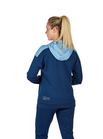 erima Damen Change By Erima Trainingsjacke mit Kapuze in new navy/faded denim/weiß