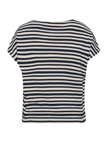 Betty Barclay Streifenshirt mit U-Boot-Ausschnitt in Dark Blue/Nature