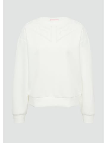 QS Sweatshirt in 0200_creme