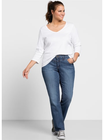 sheego Stretch-Jeans in blue denim