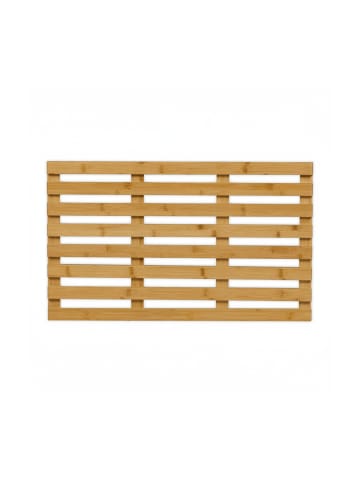 relaxdays Bambus Badematte in Natur - 66 x 40 cm