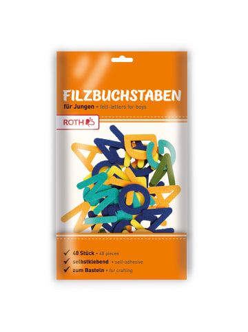 Filzbuchstaben in Bunt