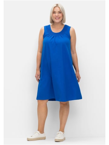 sheego Shirtkleid in kobalt