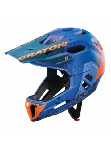 Cratoni MTB-Helm C-Maniac 2.0 MX in blau/orange matt