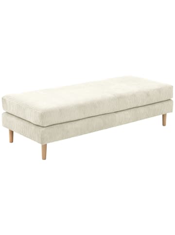 58 aufm Kessel POLSTERHOCKER Kaylynn Cordstoff creme