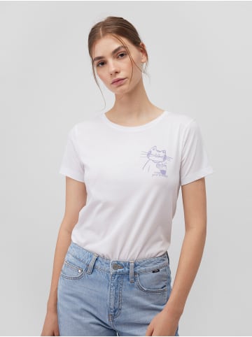 Mavi Jeans 2er-SET Design T-Shirt mit Print-Motiv, Rundhals, Kurzarm in Weiß-3