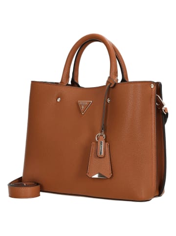Guess Meridian II Girlfriend - Henkeltasche 30 cm (black) in cognac