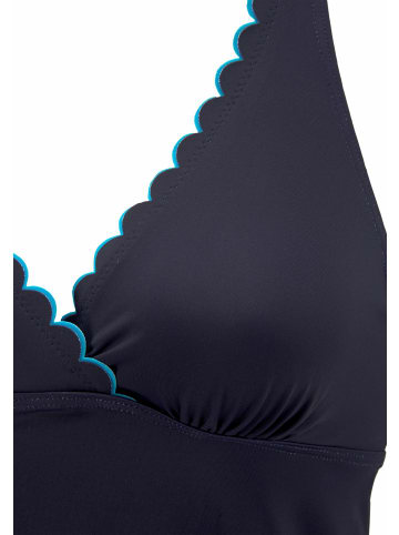 LASCANA Bügel-Tankini-Top in navy-türkis